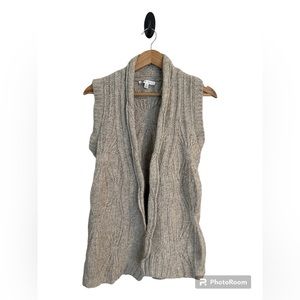 CAbi Blended Wool Beige Vest size XS